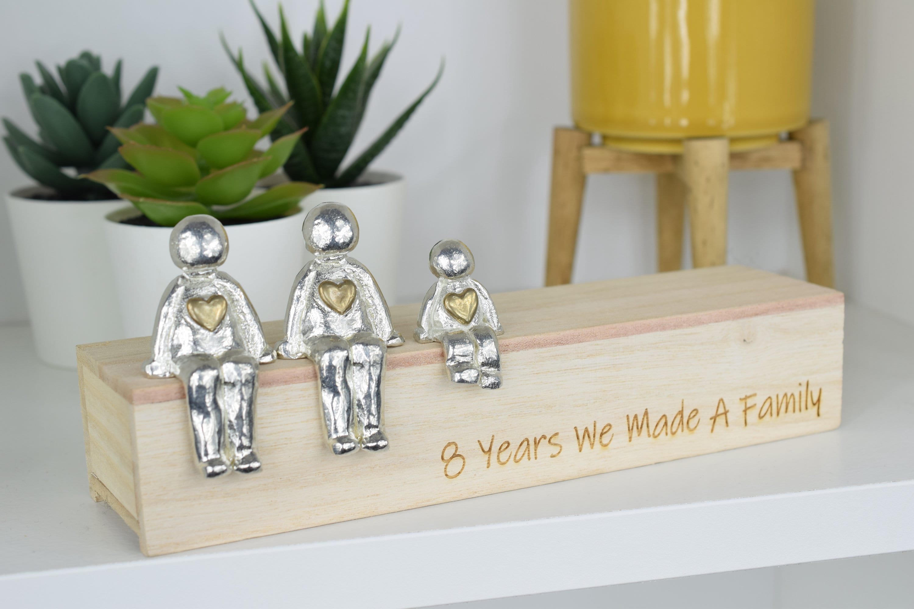 Bronze Anniversary Family Sculpture