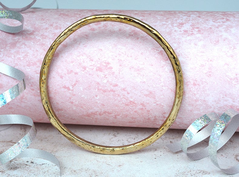 Bronze Beaten Bangle