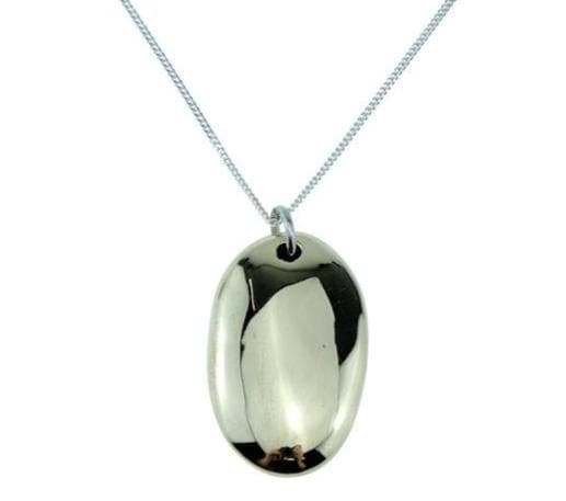 Bronze Pebble Heart Pendant