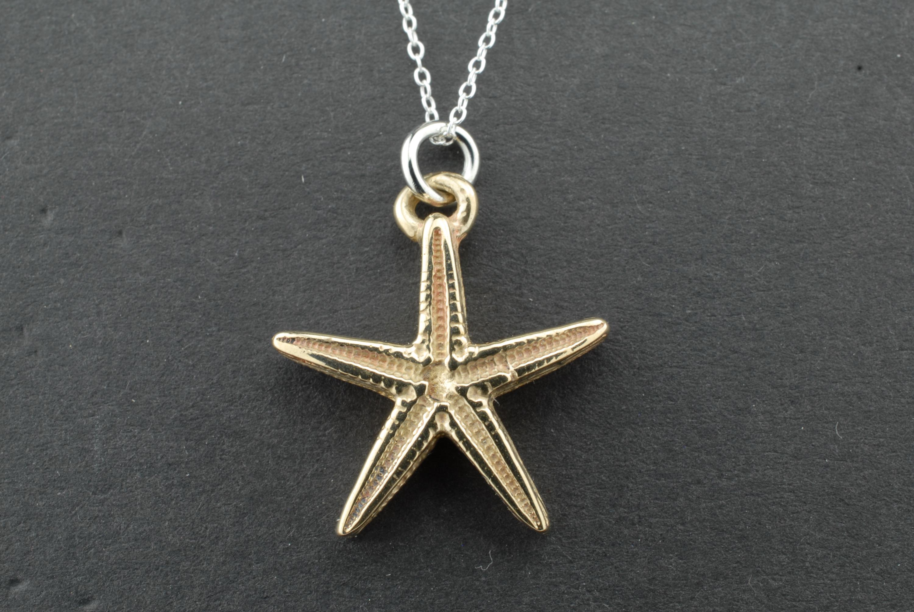 Bronze Detailed Starfish Necklace