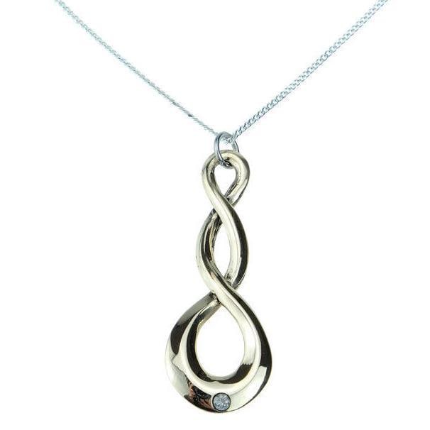Celtic Twist Bronze Diamond Pendant