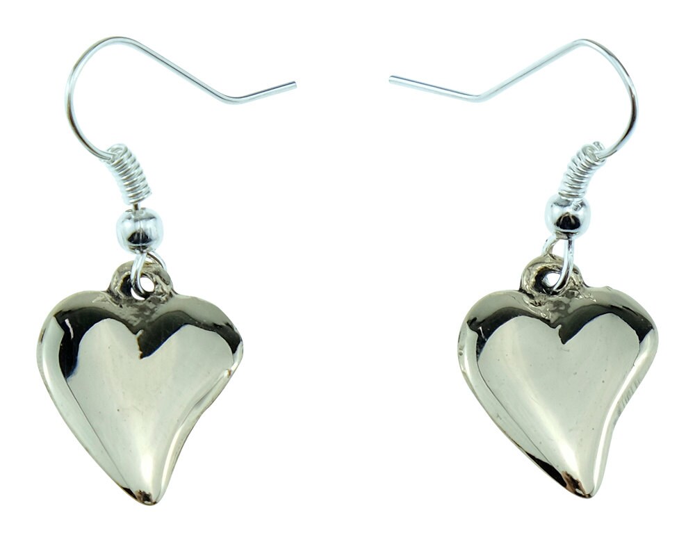 Bronze Off-Shaped Heart Earrings