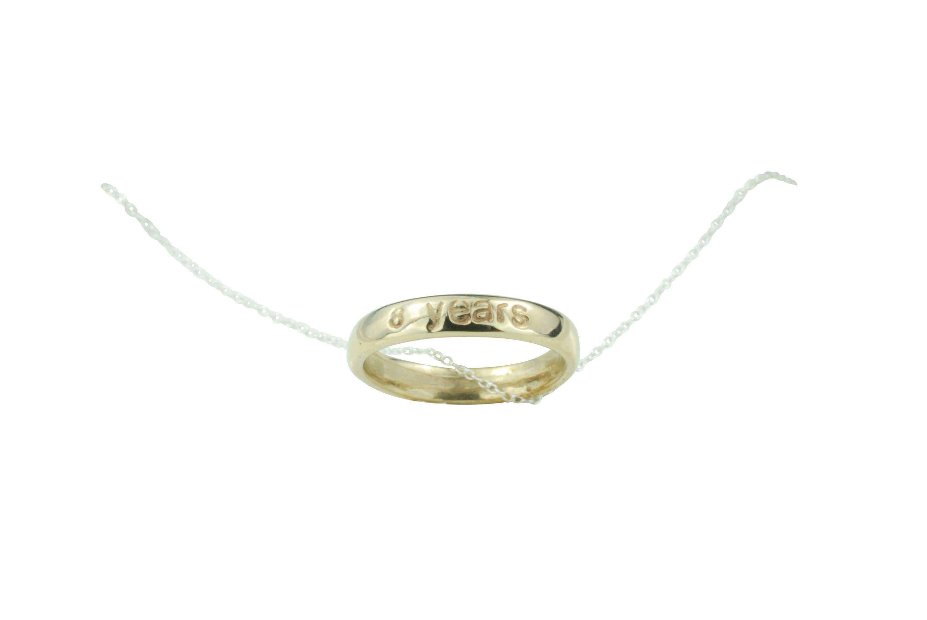 Bronze Ring Pendant – 8th Anniversary
