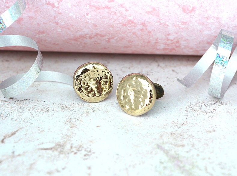 Heavyweight Disc Bronze Cufflinks